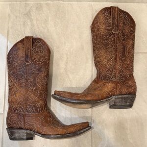 Old Gringo Yippee Kiyay Brown Heeled Boots
